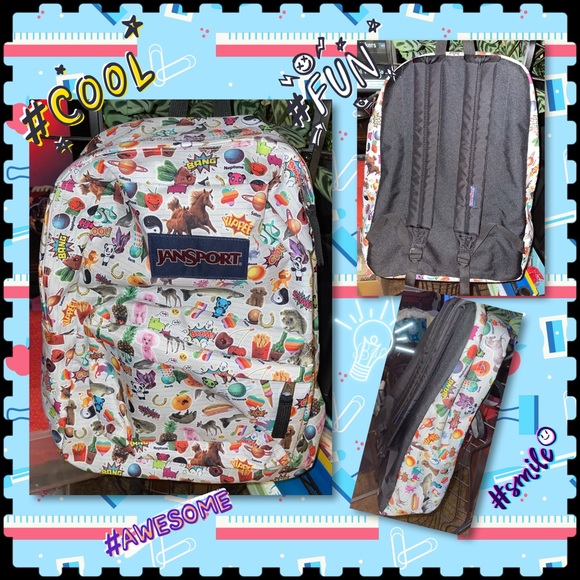 Jansport “SuperBreaker Big Kid Multi-Sticker” Bkpk - Picture 1 of 4